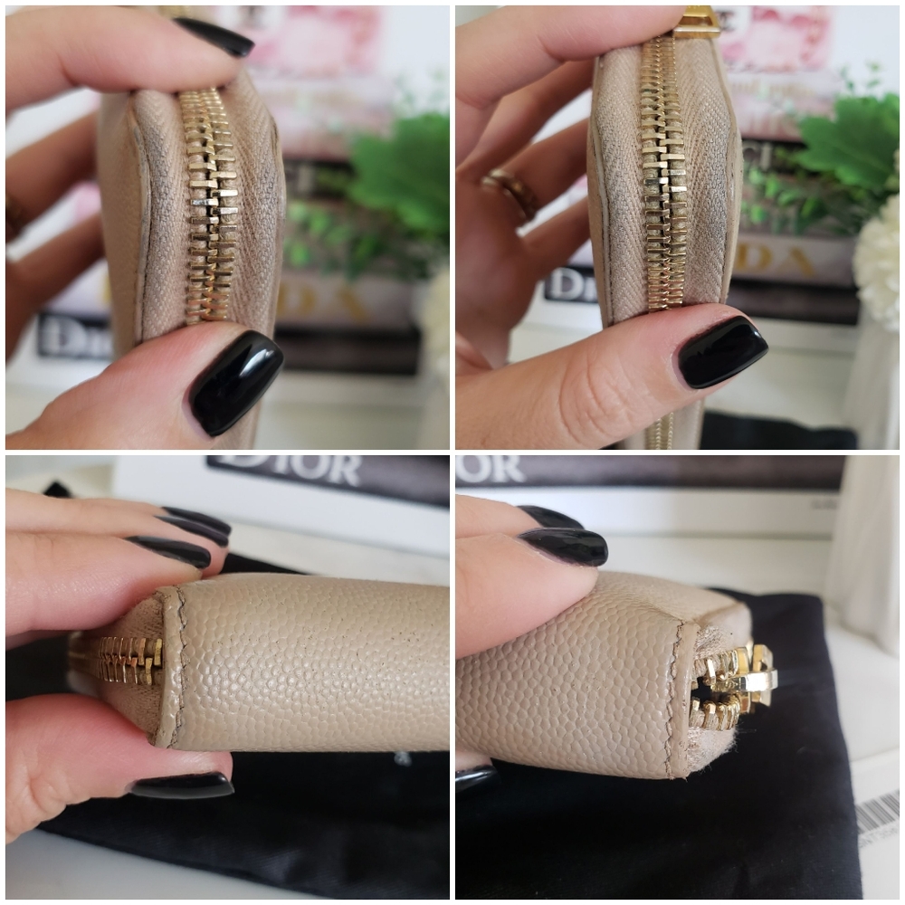 *SOLD* Authentic Pre-owned Saint Laurent Grain De Poudre Zip Around Long Wallet - Picture 10 of 16